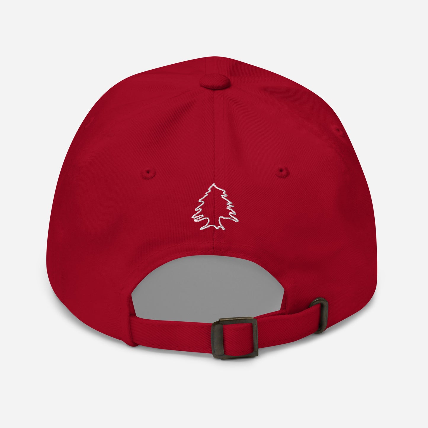 Embroidered (White) Cedar Tree Basic Hat